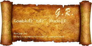 Gombkötő Rudolf névjegykártya